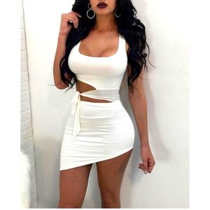 Women’s Mini Cut Out Bodycon Dress Sz S